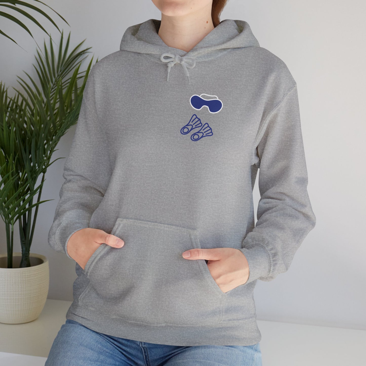 Unisex Heavy Blend™ Hooded Sweatshirt- Let's Go Scuba Diving