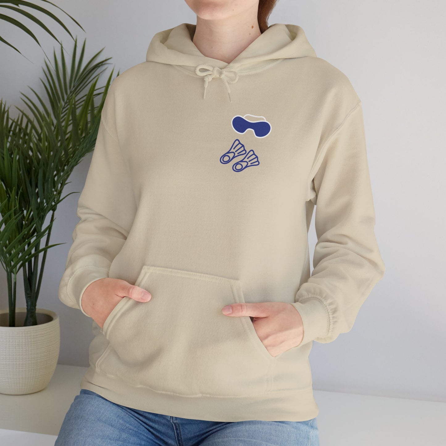 Unisex Heavy Blend™ Hooded Sweatshirt- Let's Go Scuba Diving